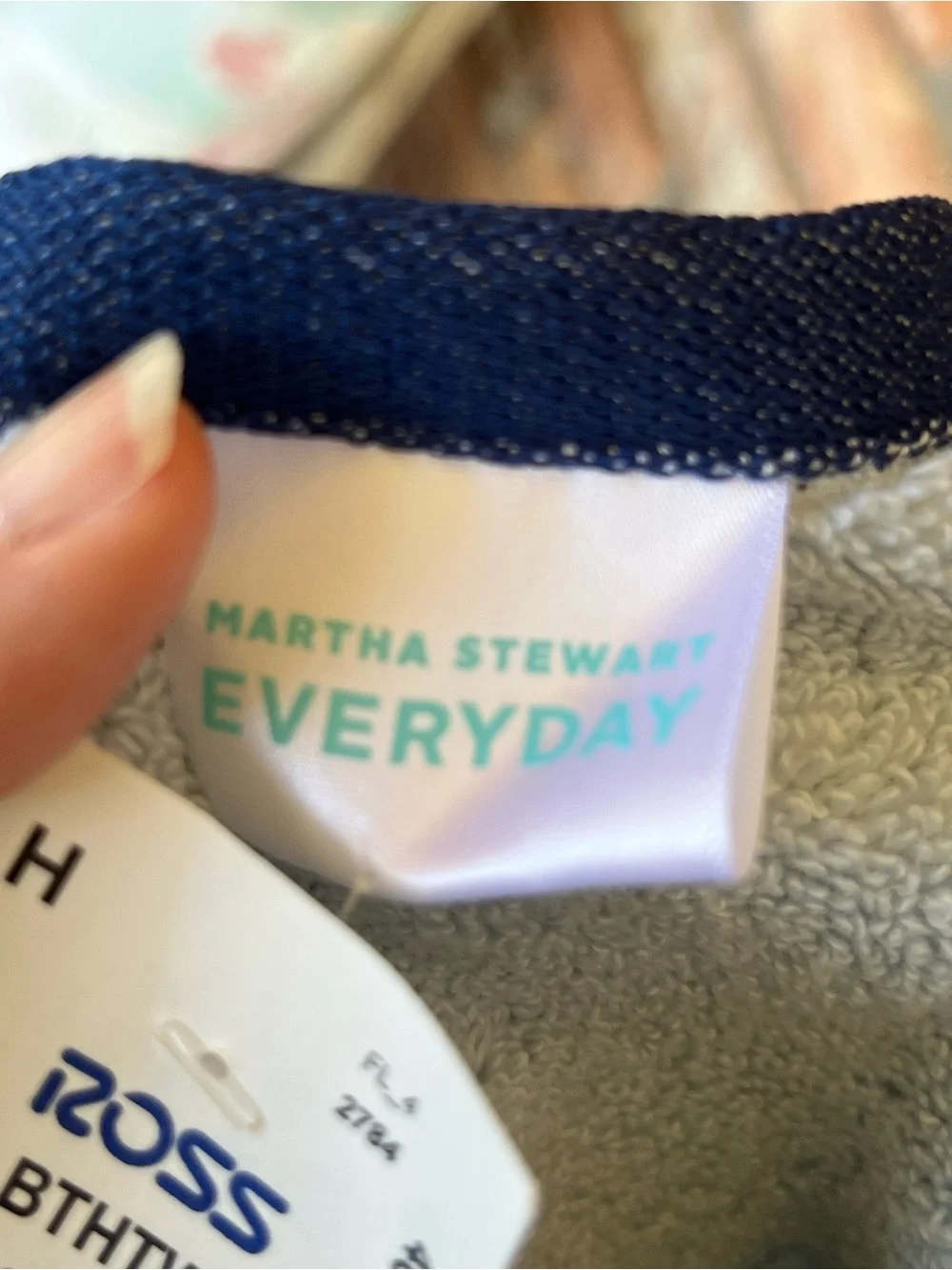 Martha Stewart Everyday Texture Striped Bath Towel in Blue Drop
